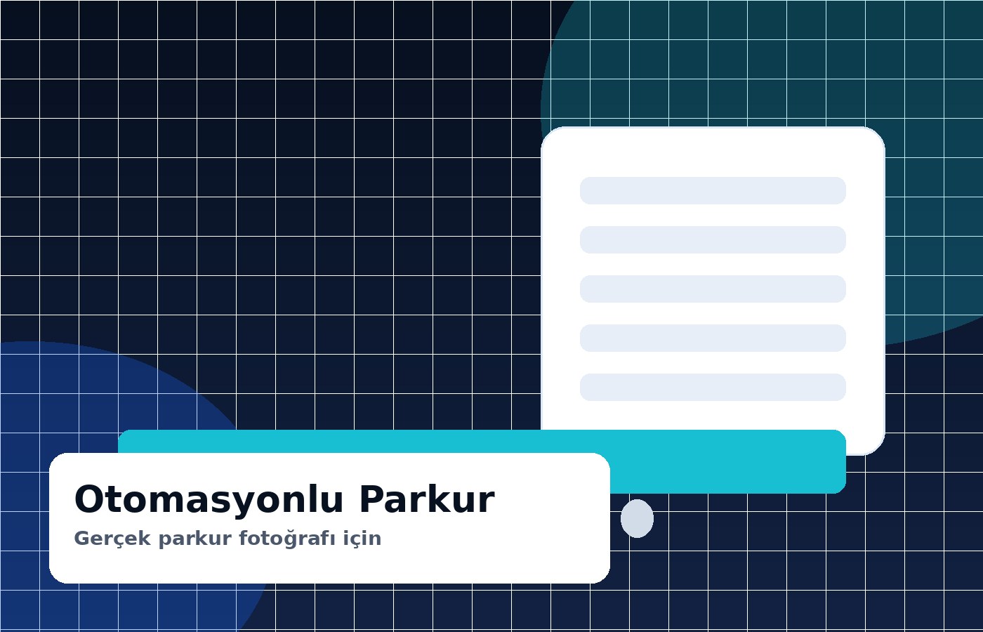 Otomasyonlu parkur görsel alanı